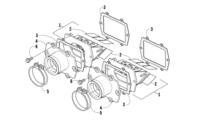 Parts Diagram for Arctic Cat 2015 ZR 6000 R SX SNOWMOBILE REED VALVE ASSEMBLY