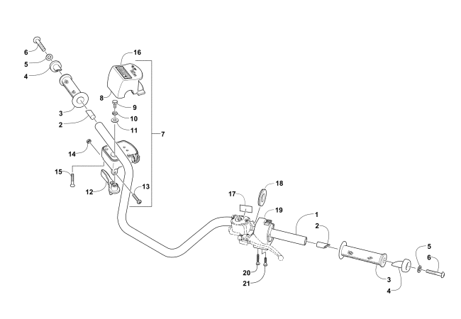 Parts Diagram for Arctic Cat 2013 550 LIMITED ATV HANDLEBAR ASSEMBLY