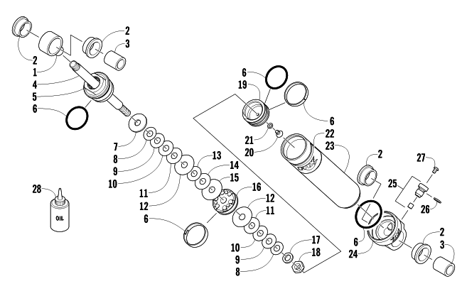 Parts Diagram for Arctic Cat 2012 F 1100 LXR SNOWMOBILE REAR SUSPENSION REAR ARM SHOCK ABSORBER