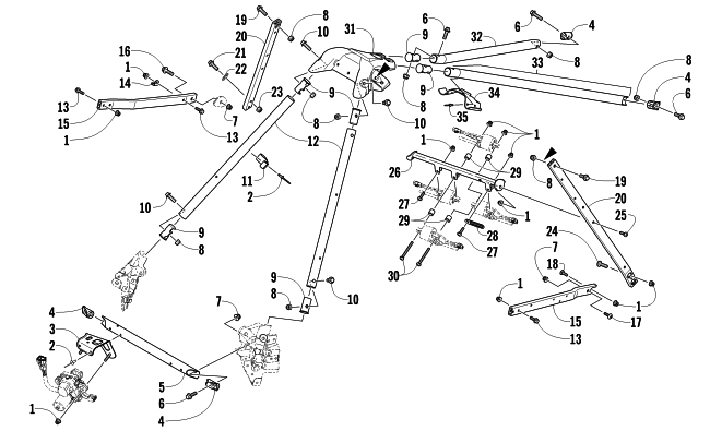 Parts Diagram for Arctic Cat 2014 ZR 8000 SNO PRO RR NORWAY EDITION SNOWMOBILE STEERING SUPPORT ASSEMBLY