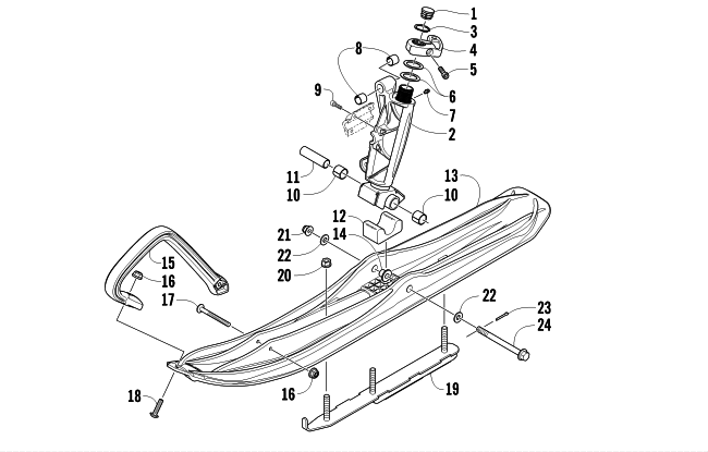 Parts Diagram for Arctic Cat 2013 TZ1 SNOWMOBILE SKI AND SPINDLE ASSEMBLY