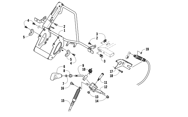 Parts Diagram for Arctic Cat 2012 PROWLER 1000 XTZ ATV SHIFTER ASSEMBLY