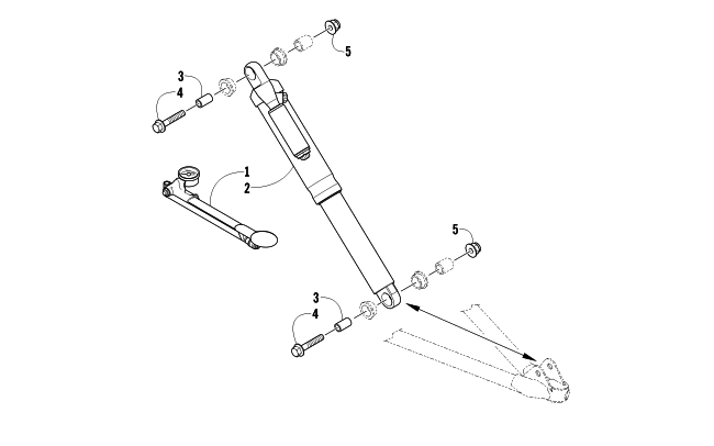 Parts Diagram for Arctic Cat 2012 M 800 HCR 153 SNOWMOBILE SHOCK ABSORBER ASSEMBLY