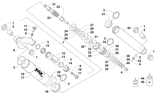 Parts Diagram for Arctic Cat 2013 M 800 HCR 153 SNOWMOBILE FRONT SUSPENSION SHOCK ABSORBER