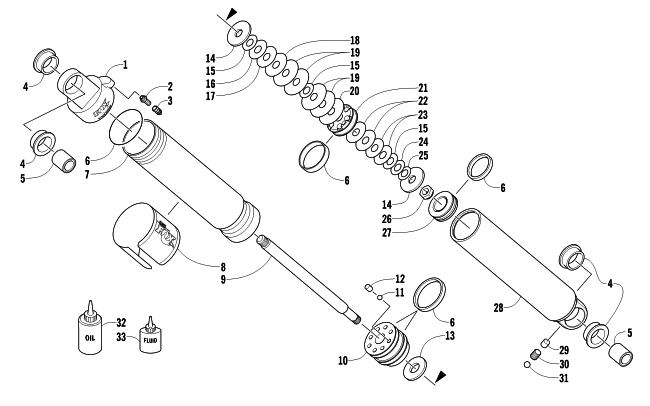 Parts Diagram for Arctic Cat 2012 M 800 HCR 153 SNOWMOBILE REAR SUSPENSION REAR ARM SHOCK ABSORBER