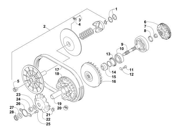 Parts Diagram for Arctic Cat 2012 WILDCAT 1000 GT ATV TRANSMISSION ASSEMBLY (ENGINE SERIAL NO. 20044790 and Up)