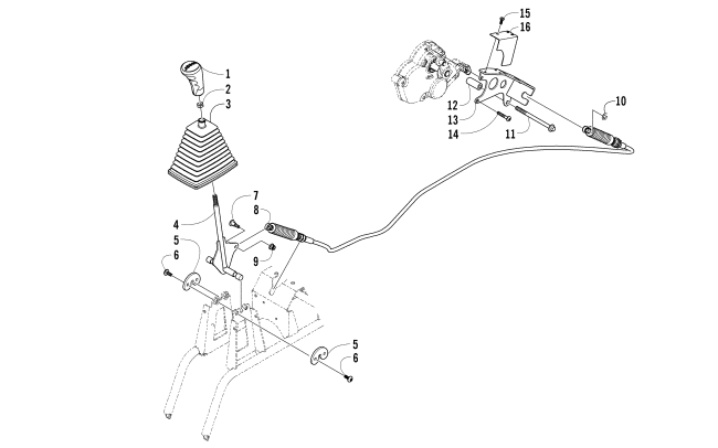 Parts Diagram for Arctic Cat 2014 WILDCAT X ATV SHIFTER ASSEMBLY