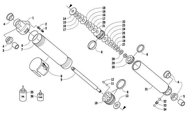 Parts Diagram for Arctic Cat 2013 XF 800 SNO PRO SNOWMOBILE REAR SUSPENSION REAR ARM SHOCK ABSORBER