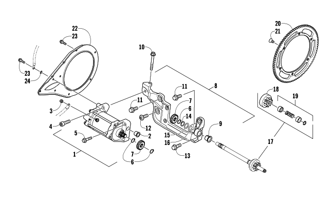 Parts Diagram for Arctic Cat 2013 XF 800 HIGH COUNTRY SNO PRO LTD SNOWMOBILE STARTER MOTOR ASSEMBLY