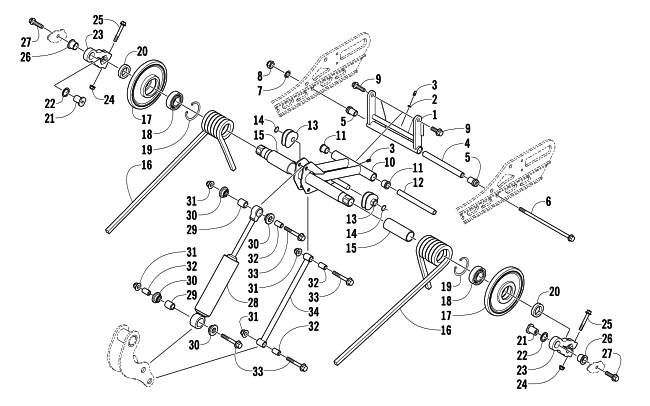 Parts Diagram for Arctic Cat 2013 F5 SNOWMOBILE REAR SUSPENSION REAR ARM ASSEMBLY