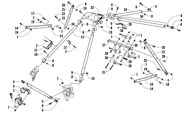 Parts Diagram for Arctic Cat 2013 XF 800 SNO PRO LTD SNOWMOBILE STEERING SUPPORT ASSEMBLY