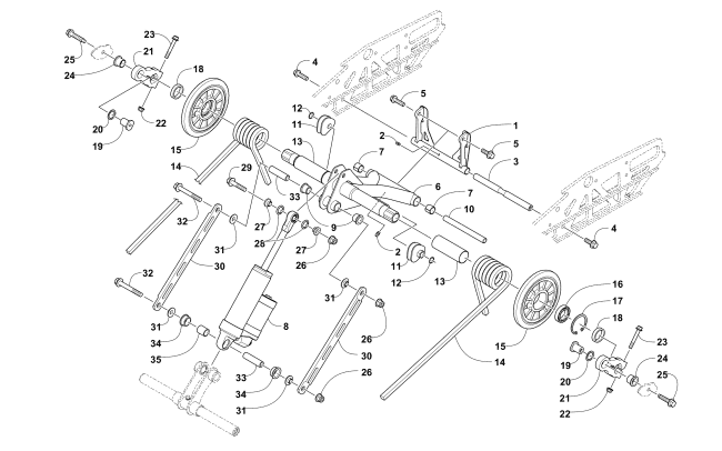 Parts Diagram for Arctic Cat 2014 ZR 6000 SNO PRO R CROSS COUNTRY SNOWMOBILE REAR SUSPENSION REAR ARM ASSEMBLY