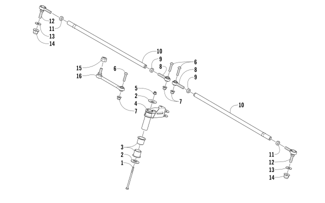 Parts Diagram for Arctic Cat 2017 M 8000 HCR 153 SNOWMOBILE TIE ROD ASSEMBLY