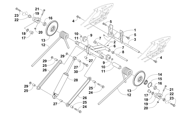 Parts Diagram for Arctic Cat 2015 XF 9000 SNO PRO 137 SNOWMOBILE REAR SUSPENSION REAR ARM ASSEMBLY