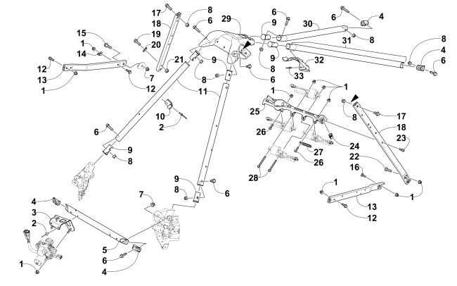 Parts Diagram for Arctic Cat 2015 ZR 8000 SNO PRO SNOWMOBILE STEERING SUPPORT ASSEMBLY