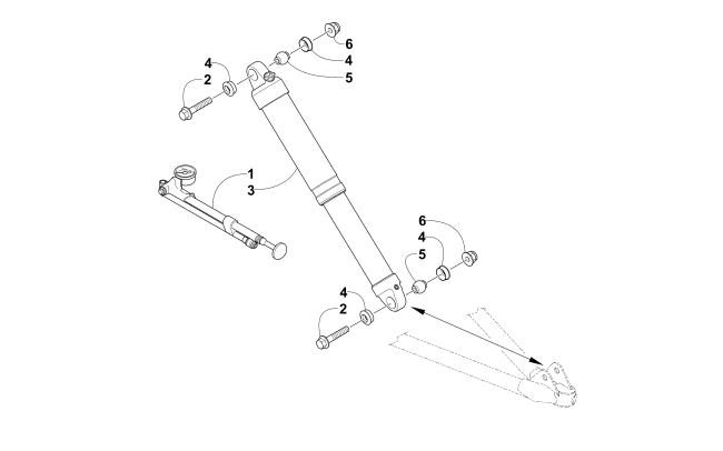 Parts Diagram for Arctic Cat 2015 M 8000 SNO PRO LTD 153 SNOWMOBILE FRONT SHOCK ABSORBER ASSEMBLY