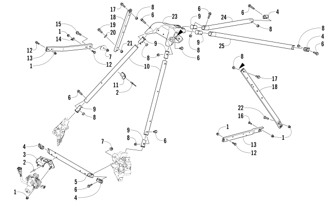 Parts Diagram for Arctic Cat 2014 M 8000 SNO PRO LTD 162 SNOWMOBILE STEERING SUPPORT ASSEMBLY