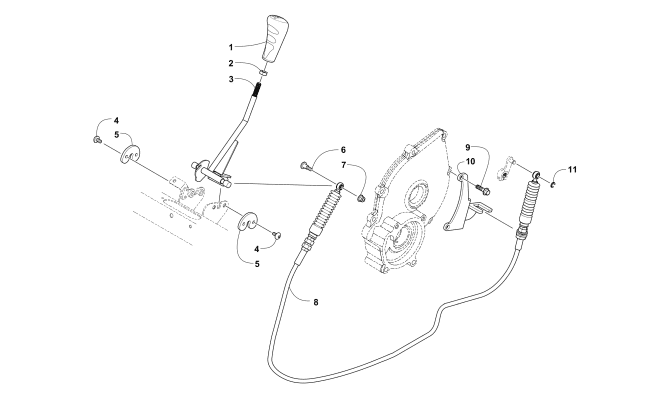 Parts Diagram for Arctic Cat 2015 PROWLER 500 HDX ATV SHIFTER ASSEMBLY