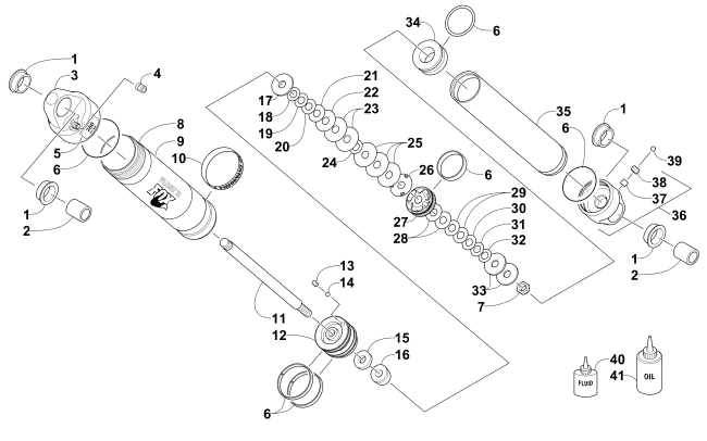 Parts Diagram for Arctic Cat 2015 XF 9000 CROSS-COUNTRY LTD 141 SNOWMOBILE REAR SUSPENSION REAR ARM SHOCK ABSORBER