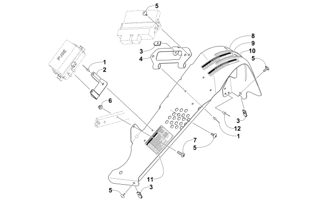 Parts Diagram for Arctic Cat 2015 XF 9000 CROSS-COUNTRY LTD 141 SNOWMOBILE BELT GUARD ASSEMBLY