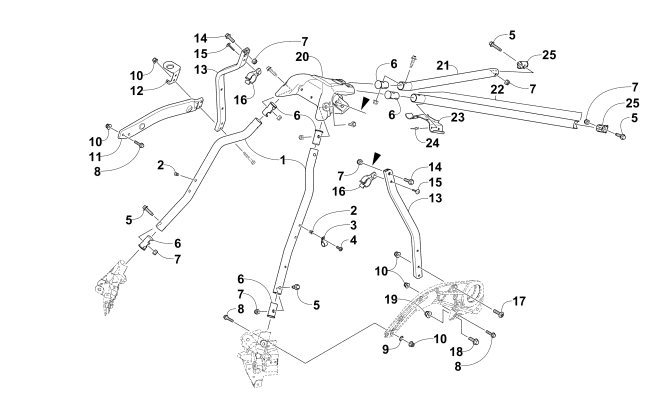 Parts Diagram for Arctic Cat 2014 XF 7000 137 SNO PRO LTD SNOWMOBILE STEERING SUPPORT ASSEMBLY