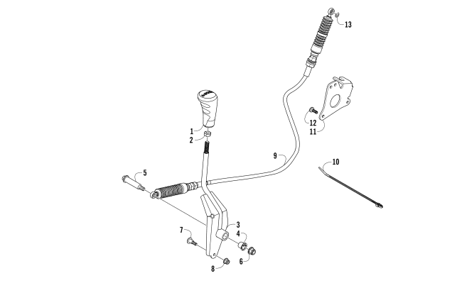 Parts Diagram for Arctic Cat 2015 WILDCAT TRAIL ATV SHIFTER ASSEMBLY