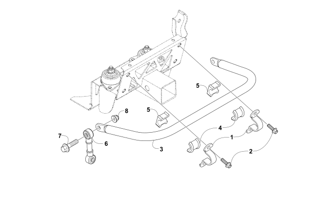 Parts Diagram for Arctic Cat 2015 WILDCAT SPORT LIMITED ATV SWAY BAR ASSEMBLY