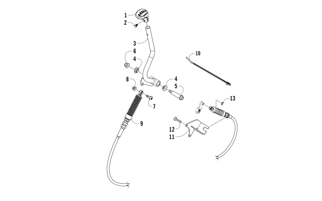 Parts Diagram for Arctic Cat 2015 PROWLER 700 XT ATV SHIFTER ASSEMBLY
