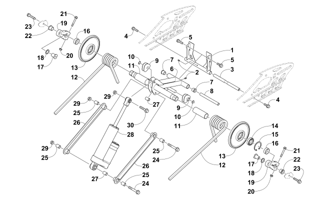 Parts Diagram for Arctic Cat 2016 ZR 7000 137 LTD EARLY BUILD SNOWMOBILE REAR SUSPENSION REAR ARM ASSEMBLY