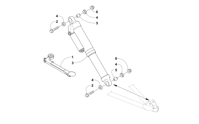 Parts Diagram for Arctic Cat 2016 M 8000 LTD SNOWMOBILE FRONT SHOCK ABSORBER ASSEMBLY
