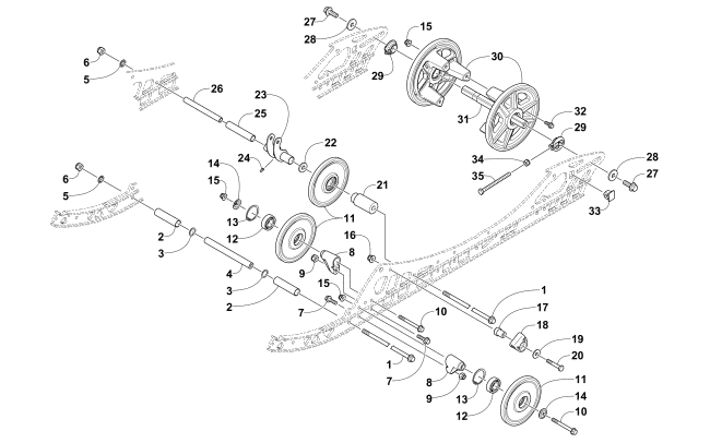 Parts Diagram for Arctic Cat 2016 ZR 7000 137 LTD EARLY BUILD SNOWMOBILE IDLER WHEEL ASSEMBLY