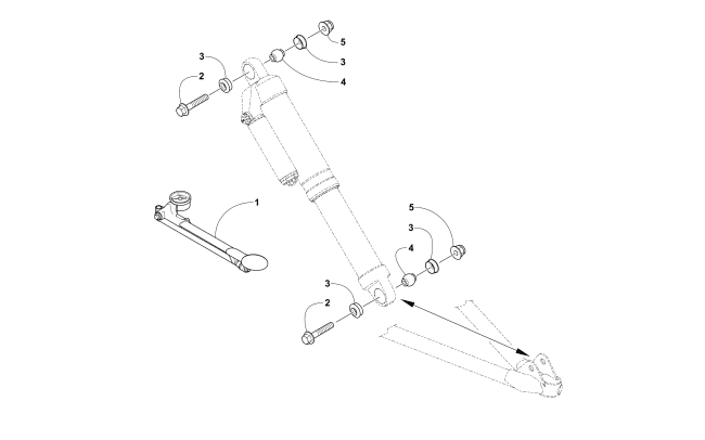 Parts Diagram for Arctic Cat 2017 M 8000 LTD ES 153 SNOWMOBILE FRONT SHOCK ABSORBER ASSEMBLY