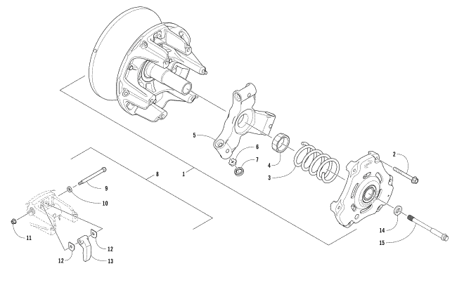 Parts Diagram for Arctic Cat 2017 XF 9000 CROSS COUNTRY 137 SNOWMOBILE DRIVE CLUTCH