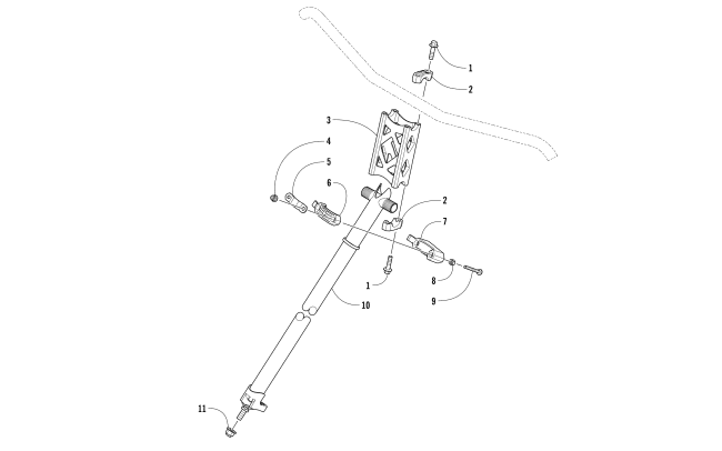 Parts Diagram for Arctic Cat 2018 ZR 8000 SNO PRO ES 137 EARLY RELEASE SNOWMOBILE STEERING POST ASSEMBLY