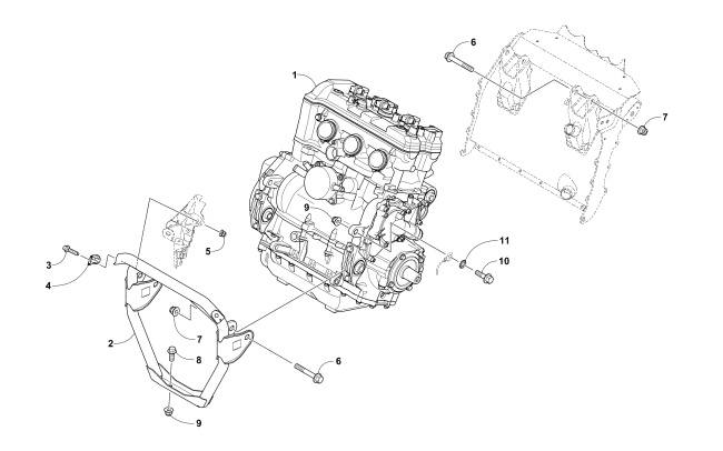 Parts Diagram for Arctic Cat 2018 ZR 7000 129 SNOWMOBILE ENGINE AND RELATED PARTS