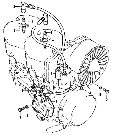 Parts Diagram for Arctic Cat 1978 PANTHER 4000 SNOWMOBILE ELECTRICAL