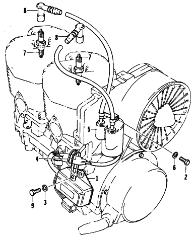 Parts Diagram for Arctic Cat 1979 PANTERA SNOWMOBILE ELECTRICAL