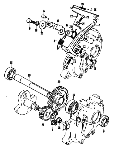 Parts Diagram for Arctic Cat 1979 KITTY CAT SNOWMOBILE GOVERNOR