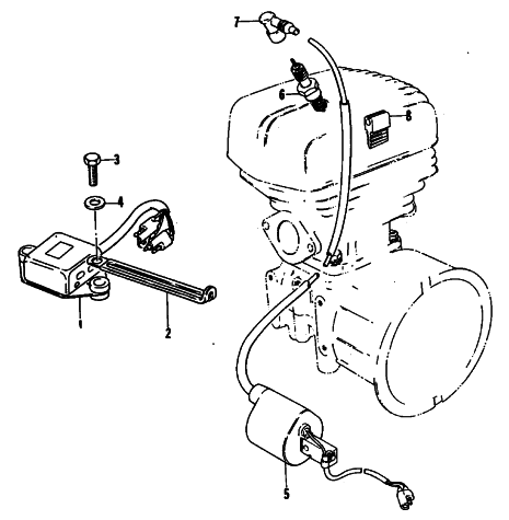 Parts Diagram for Arctic Cat 1980 LYNX SINGLE SNOWMOBILE ELECTRICAL