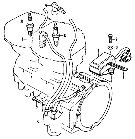 Parts Diagram for Arctic Cat 1980 JAG 2000 F/A SNOWMOBILE ELECTRICAL