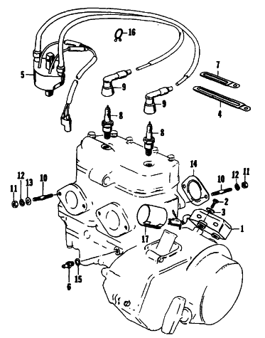 Parts Diagram for Arctic Cat 1988 EL TIGRE 5000 (440 L/C) SNOWMOBILE ELECTRICAL