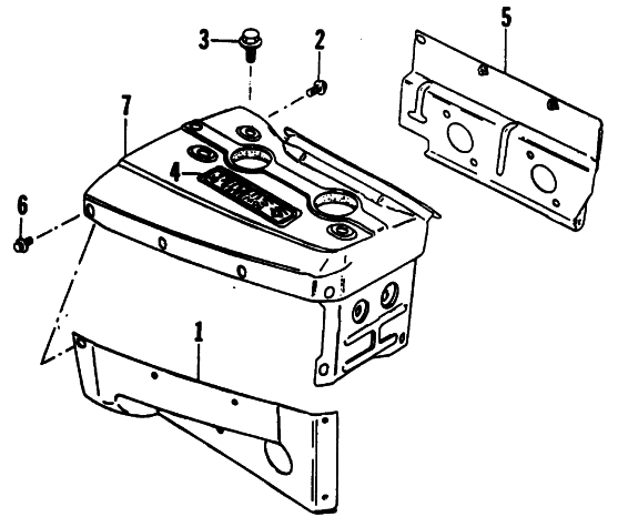 Parts Diagram for Arctic Cat 1991 LYNX DELUXE SNOWMOBILE CYLINDER COWLING
