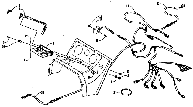 Parts Diagram for Arctic Cat 1990 PANTHER MOUNTAIN CAT SNOWMOBILE IGNITION, CHOKE, AND WIRING