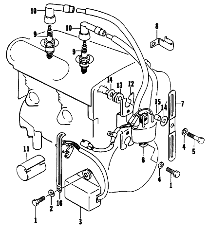 Parts Diagram for Arctic Cat 1990 PANTHER MOUNTAIN CAT SNOWMOBILE ELECTRICAL