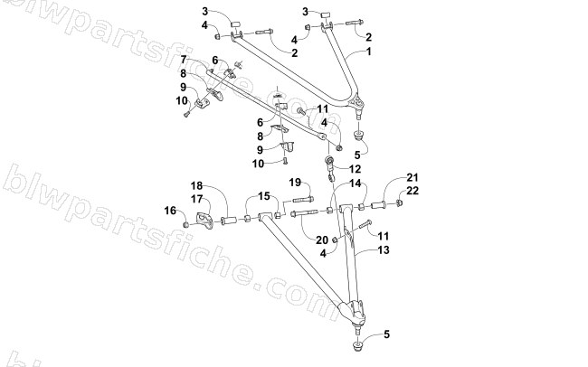 A-ARM AND SWAY BAR ASSEMBLY diagram