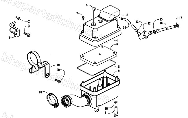 AIR INTAKE ASSEMBLY diagram