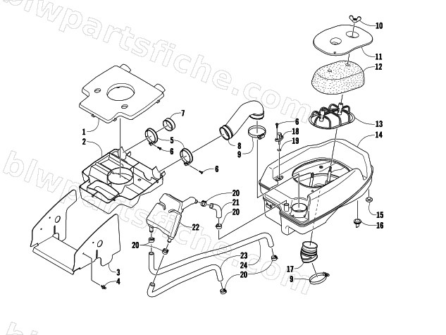 AIR INTAKE ASSEMBLY diagram