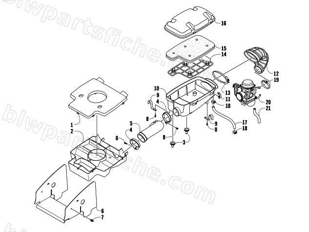 AIR INTAKE ASSEMBLY diagram