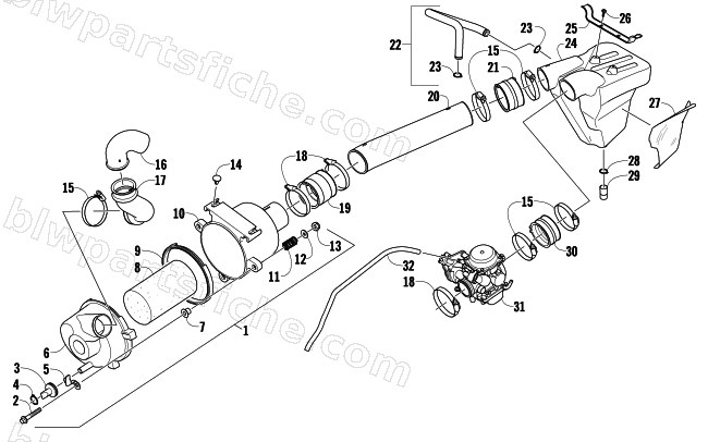AIR INTAKE ASSEMBLY diagram