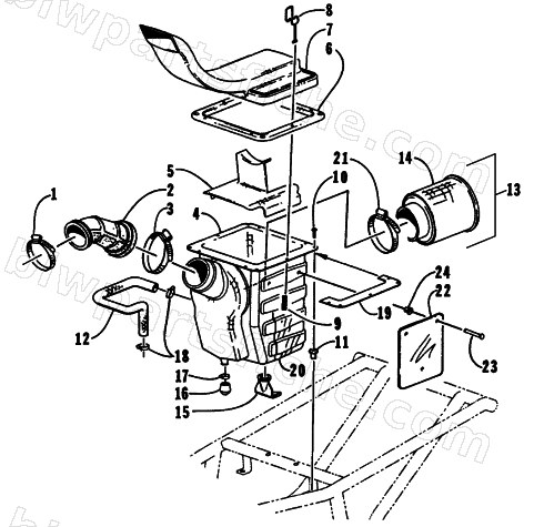 AIR INTAKE ASSEMBLY diagram